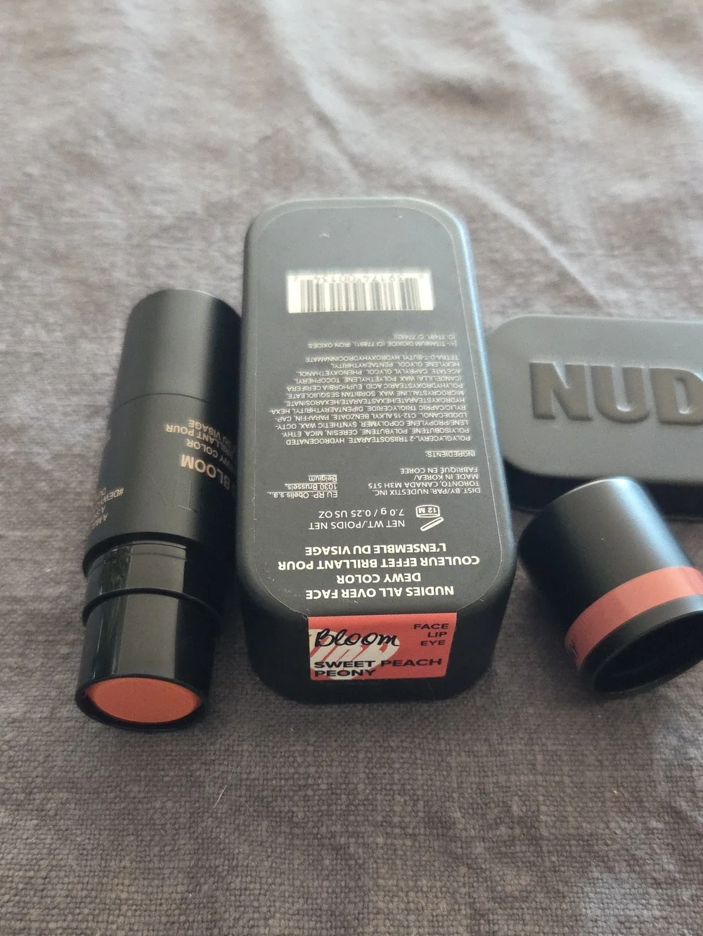 NUDESTIX Bloom Face Lip Eye Stick - Sweet Peach Peony